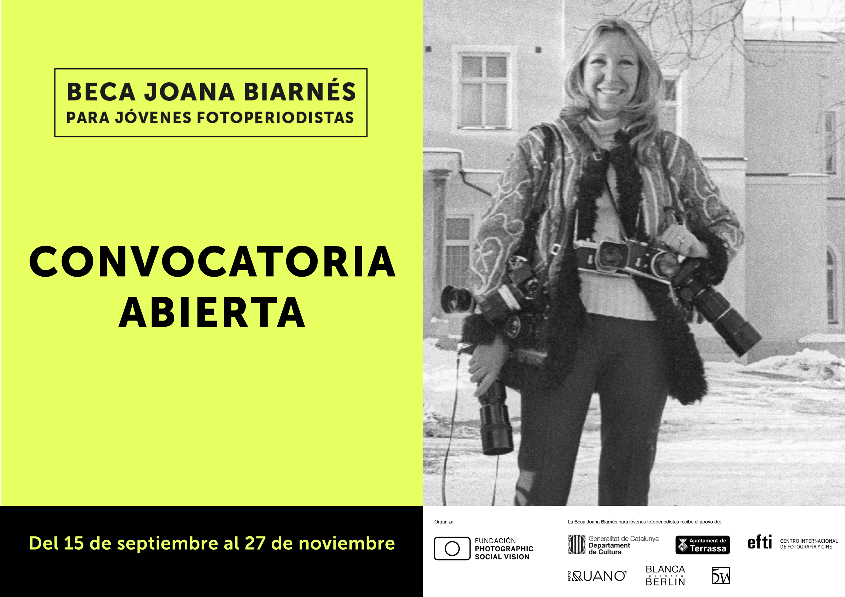 Beca Joana Biarnés: fomentando el futuro del Fotoperiodismo